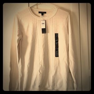 Cream Banana Republic Pointelle Sweater Medium